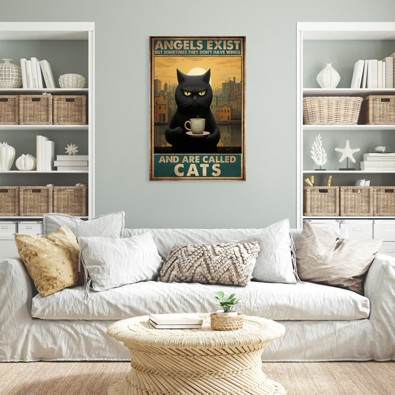 Lincey Black Cat And Are Called Cats 3 On Canvas Print, H 36 po x l 24 po x P 1,25 po