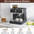 Espresso Machine with Grinder & Milk Frother Steam Wand – 20 Bar 3-in-1 Professional Coffee Maker with 95oz Water Tank for Cappuccino & Latte (1450W, Gray)-123303785