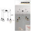 Cluff 4 - Light Black Cluster Pendant