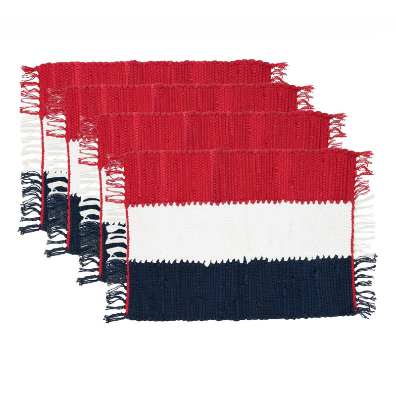 Cotton Striped Rectangle Placemat