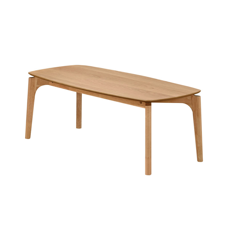 Modern 48" Coffee Table, Oak