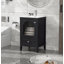 Meuble-lavabo de 20 po avec lavabo, armoire de salle de bain avec porte en verre à fermeture douce, un tiroir,-103897384