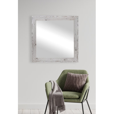 Chando Solid Wood Flat Wall Mirror