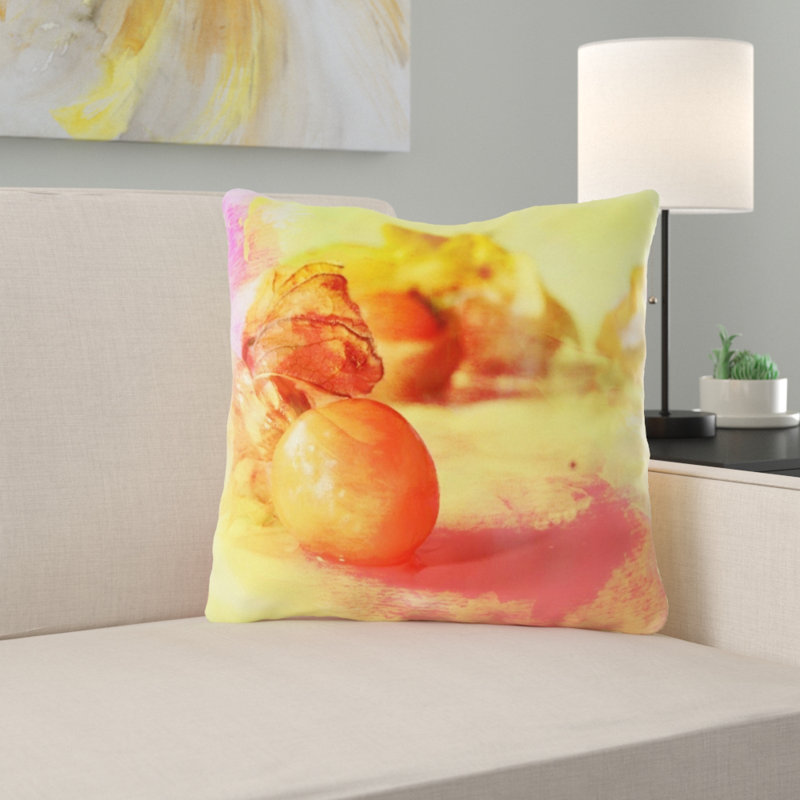 Outdoor Reversible Throw Pillow, Microsuede, Indoor