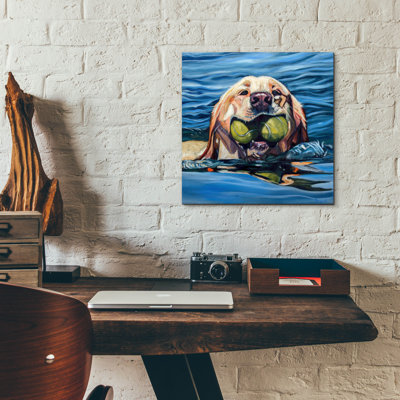 Fetch' by Kathryn Wronski Acrylic Glass Wall Art