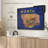State Map Over Montana Flag Canvas Print-2021538748