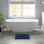 1 tapis de bain réversible 100% coton bleu marine 3000 g / m² 24 pi x 44 po - Entretien facile, antidérapant-208677882