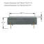 Banc de rangement tapissier