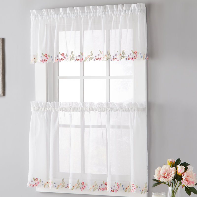 Brigit Floral Tailored Window Valance