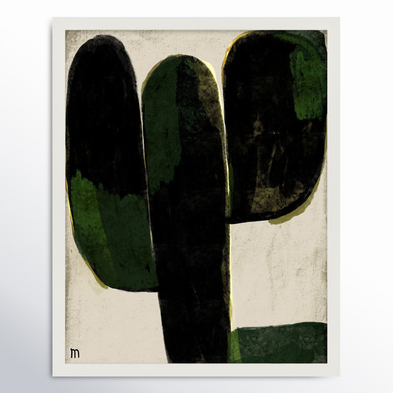 Succulent #1 Print by StudioM, White, 38" H x 30" W x 1.25" D