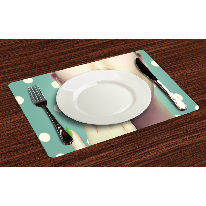 Polyester Abstract Rectangle Placemat