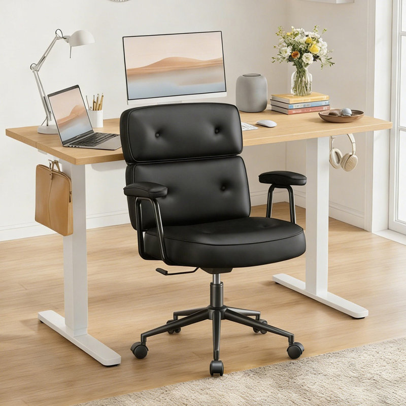 Bureau électrique debout et ensemble de chaises de bureau, hauteur réglable, bureau d'ordinateur avec chaises de travail