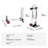 Aluminum Folding Hand Truck, 2 in 1 Design 400 lbs Capacity, Dolly Cart with Rubber Wheels for Transport and Moving in Warehouse, Heavy-Duty Industrial Collapsible cart, Supermarket, Garden