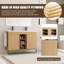 Meuble-lavabo double autoportant 48 po avec plateau en résine Barton-159624955