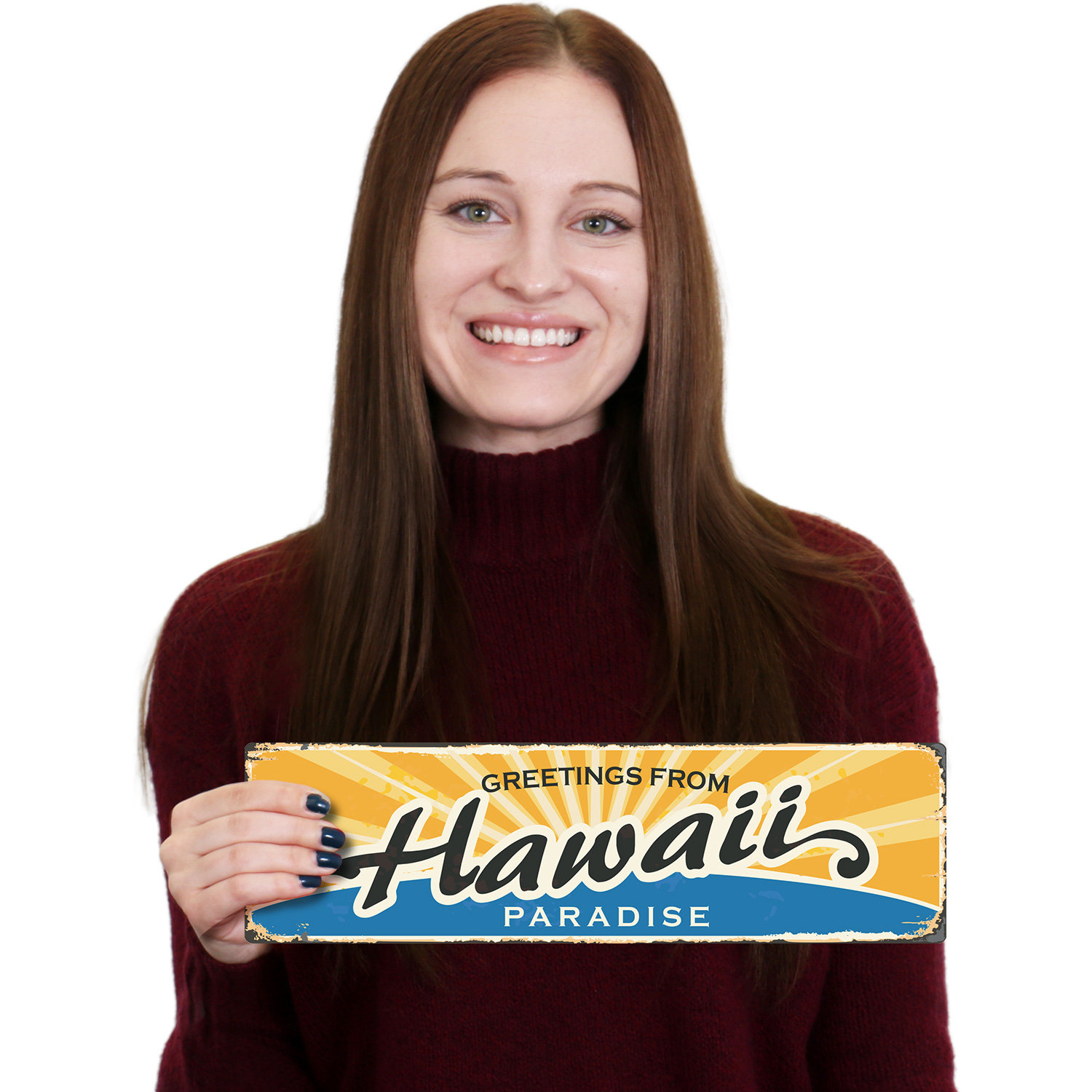 SmartSign Vintage Hawaii State Sign | Wayfair