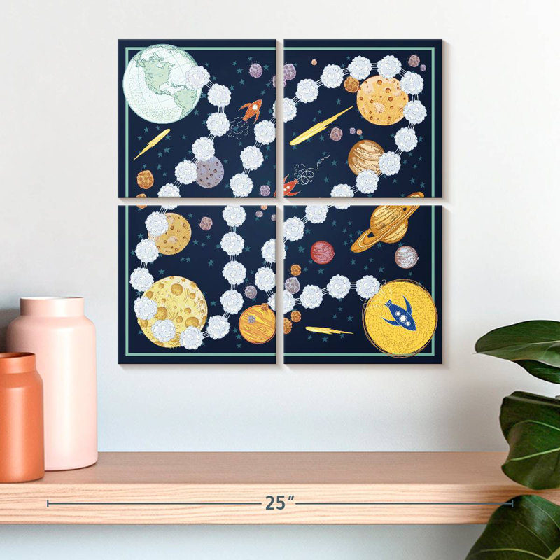 Senne Outer Space Game Board, 18" H x 18" W