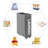 Fabric Rolling Laundry Hamper with Handles-1725552363