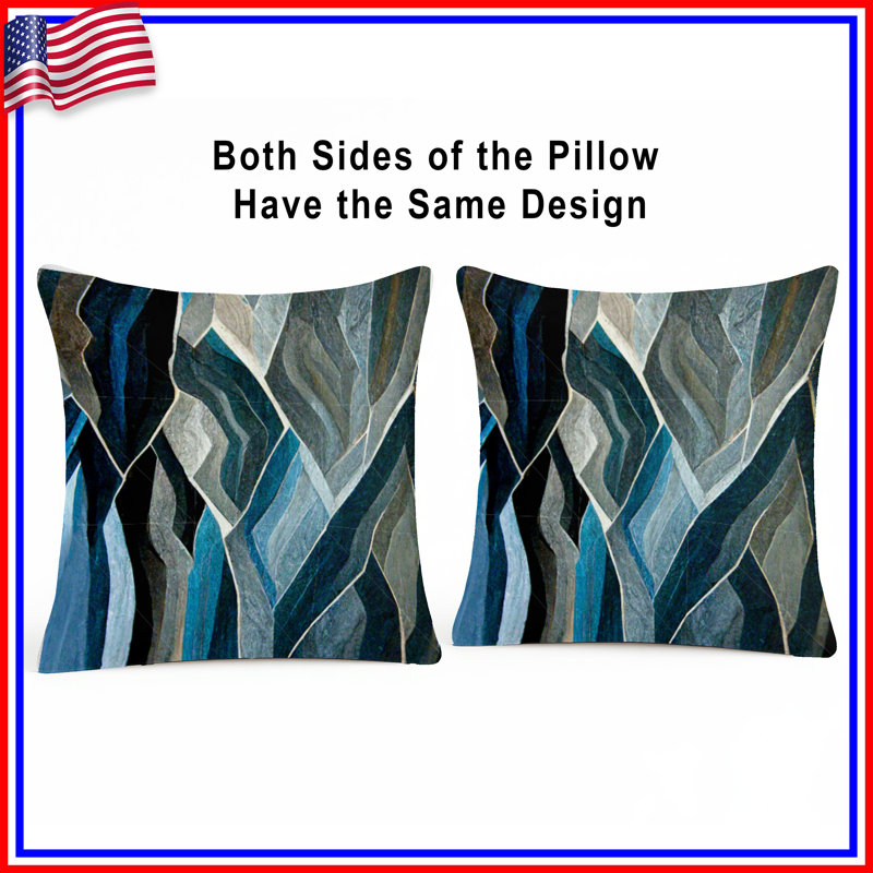 Abstract Throw Pillow, Art Double Sided Pillows, 20 x 20 inches