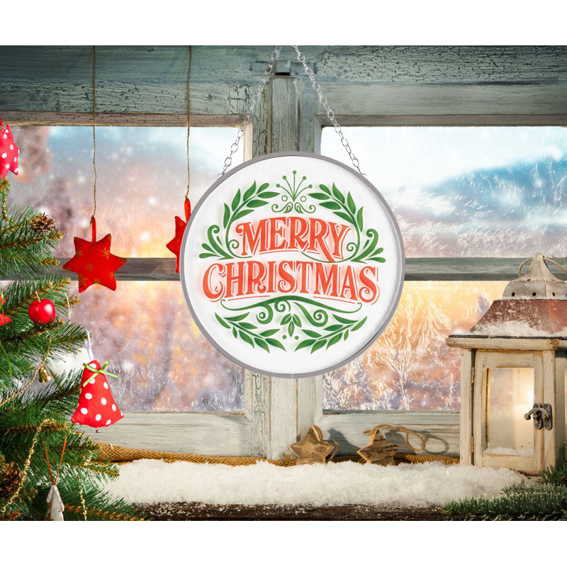 Suncatcher Merry Christmas fantaisiste