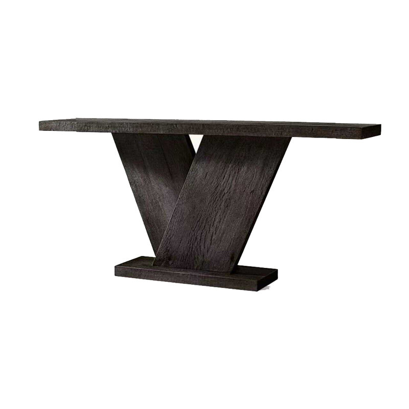 Modern simplicity solid wood porch table., Black