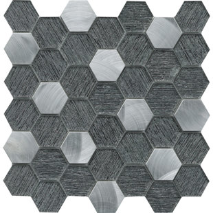 Carrelage mural en verre brillant Glitz Fame 12 po x 12 po (14,73 pieds carrés / casier)