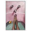 «Pink Bath Lounge», peinture sur toile à cadre flottant-58875150-58875153
