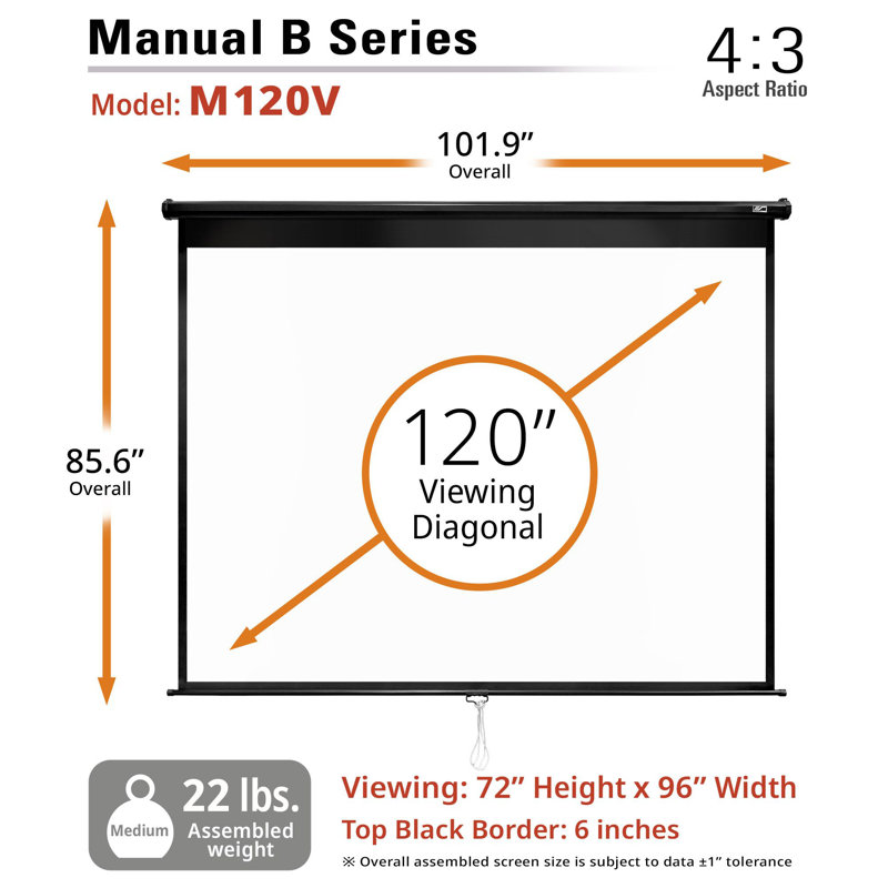 Écran de projecteur manuel / mural manuel B Series