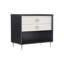 Silhouette 2-Drawer Nightstand in Black
