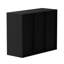 Rangement à 27 compartiments en bois noir avec tablettes réglables - Centre de courrier pour le bureau, la maison et l'école-126178885