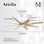 Ariella - Ventilateur de plafond à huit pales-1104360049-1104360002