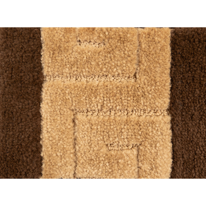 Tapis d'escalier à taille moyenne sur mesure, Rectangle 26 po x 10,5 po, Brun