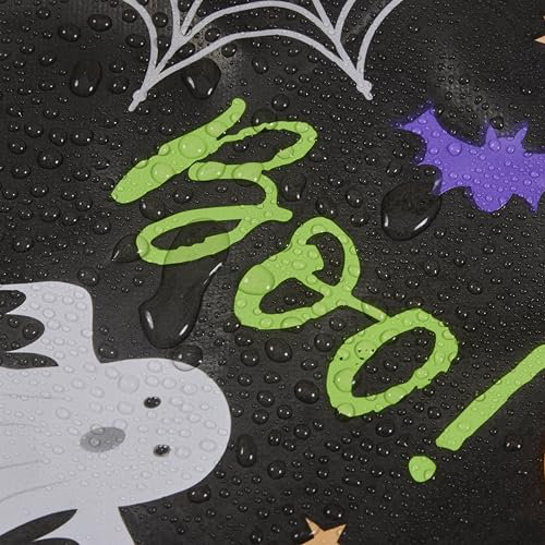 PVC Tablecloth Halloween Design 52x70in - Spooky Night Delight, 52cm W x 228cm L