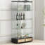 Vitrine moderne en verre avec grands tiroirs-1137119023