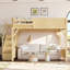 Grand lit mezzanine avec garde-robe intégrée et espace de rangement-129754915