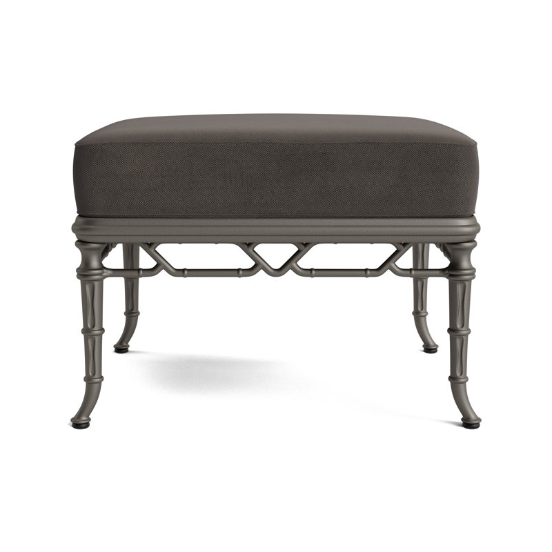 Calcutta Outdoor Ottoman, Mica, Fushion Charcoal