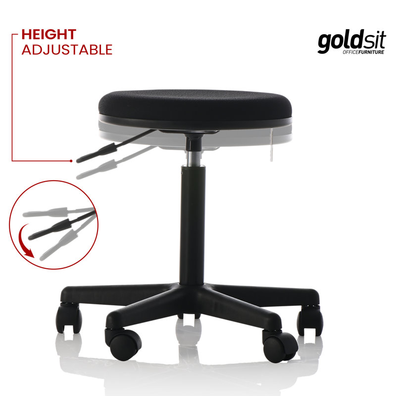 Chaise de travail en polyester Melvon