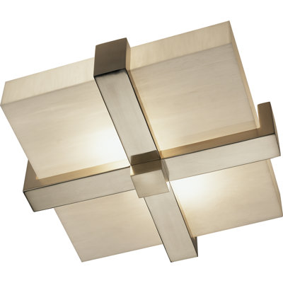 Plafonnier encastré en laiton naturel moderne avec abat-jour en verre marbré - luminaire de style rétro de 16 pouces | Homologué UL pour les endroits secs