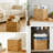 Handwoven Water Hyacinth Storage Baskets, 12-Pack Foldable Cube Bins With Handles For Home Organization, Laundry, Shelves, And Closet