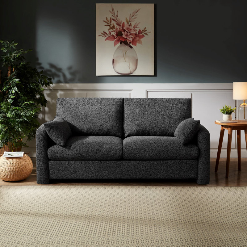2 Seater Sofa, Charcoal, 2