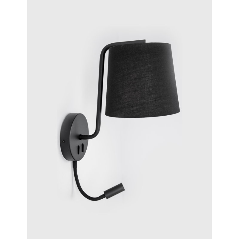 LED Armed Sconce, Black