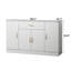 Buffet avec rangement, grande armoire de rangement avec 1 tiroir et 4 portes, buffet moderne pour la salle à manger