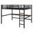 Metal Loft Bed With Power Outlet And LED Lighted-1377206986