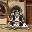 Tapis art déco brun lavable à la machine-863734521