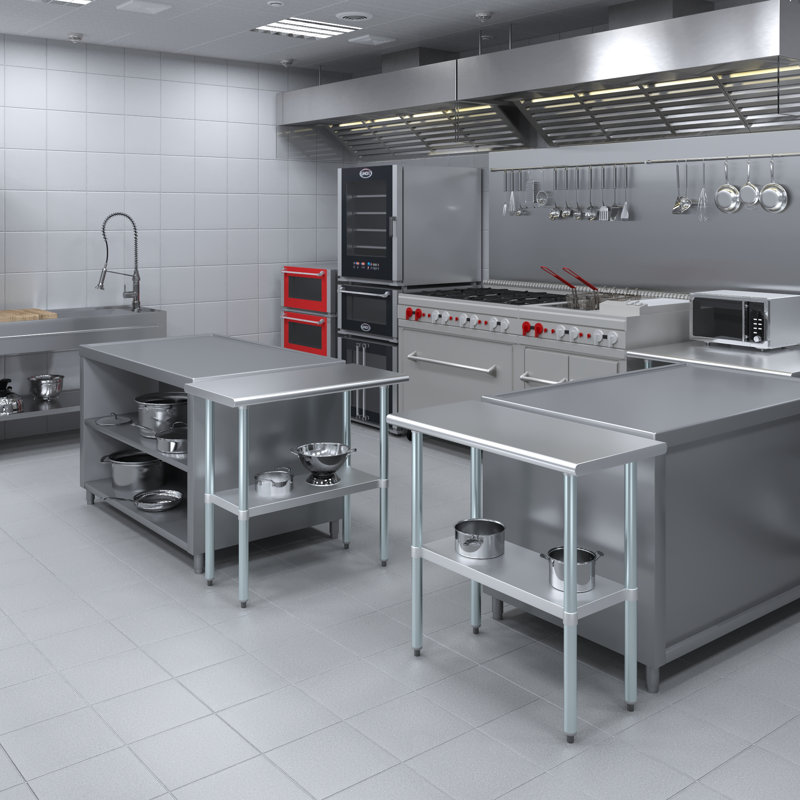 Stainless Steel Top Workbench, 35" H x 36" W x 18" D