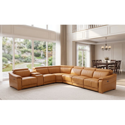 Barnemouth Leather Recliner Theater Set
