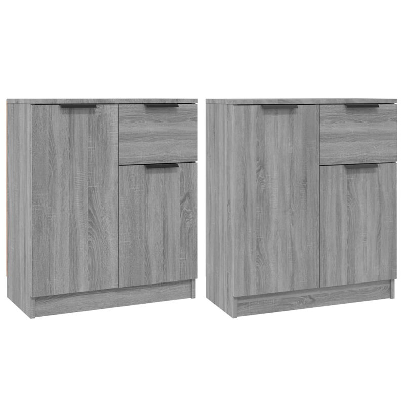 Jolissaint Solid Wood Sideboard Accent Chest, Grey Sonoma