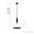 Van Nuys 1 Light Bell Pendant-104828334-104828332