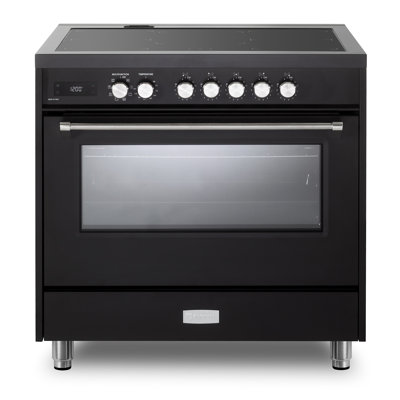 Verona Ultima Series 36 Inch Induction Range with 5 Induction Elements (Matte Black)