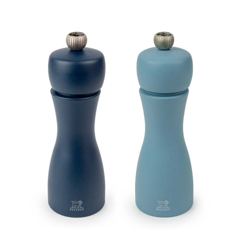 Peugeot Saveurs, Tahiti- Set of Manual Salt & Pepper Mills, Black & White