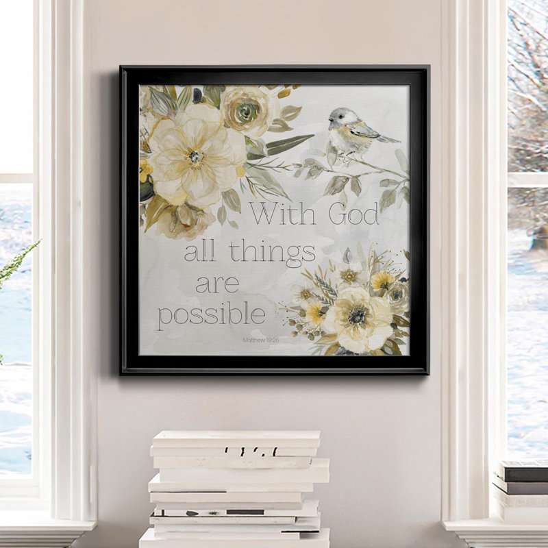«Sunny Scriptures II», reproduction d'art sur toile encadrée, Noir, H 26,5 po x l 26,5 po x P 1,5 po